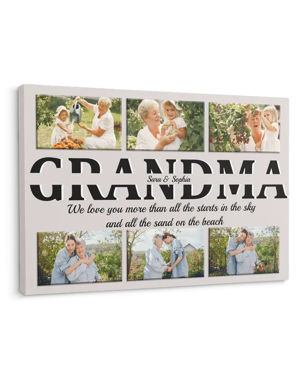 Personalized Custom Grandma Photo Canvas CS122
