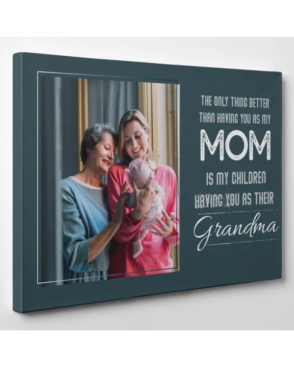 Personalized Custom Grandma Someone Special Calls Me Photo Canvas CS133