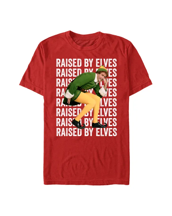 Officially Licensed Warner Bros. Elf - Elf 'Raised By Elves' Unisex Crew neck