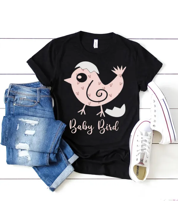 Baby Bird Cute Bird Design For Biaby Sisters Shirt