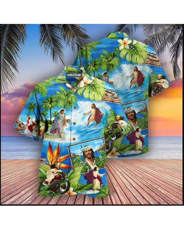 AOP Unisex Hawaiian Shirt 2