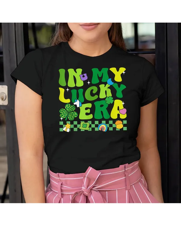 In My Lucky Era Patricks Day Shamrock Lucky Charm Men Women Shirt