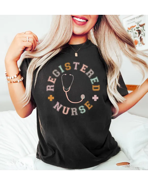 Registered Nurse Shirt for Women, Gift for Registered Nurse, RN Tee, RN Shirt for Registered Nurse, RN Graduation Gift Nursing Tee for Nurse