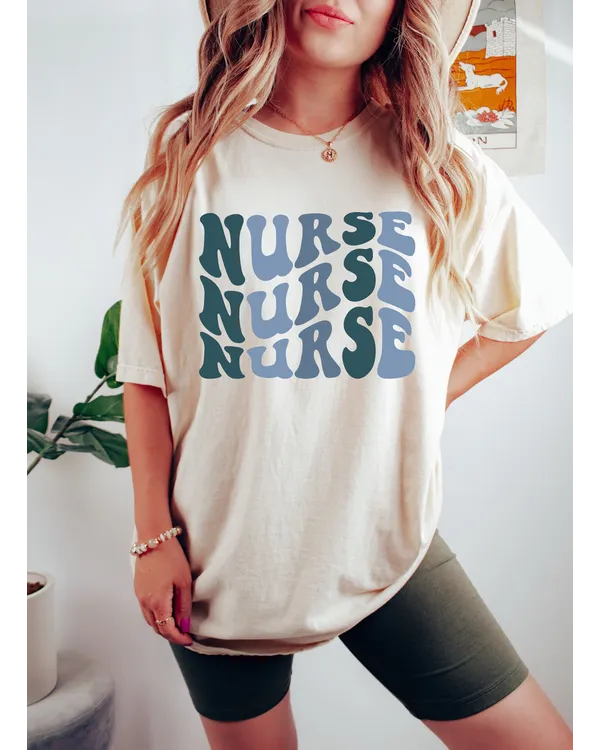 Groovy Nurse Shirt, Registered Nurse, Nurse Appreciation, RN LPN, Nurse T-shirt|  Adult T-shirt size S M L XL 2XL 3XL