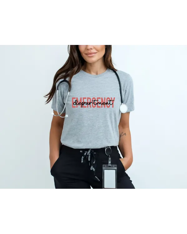 Emergency Department Shirt ER T Shirt ED Nurse Emergency Medicine ED Rn Registered Nurse Emergency Room Er Tech T Shirt Er Nurse Gift