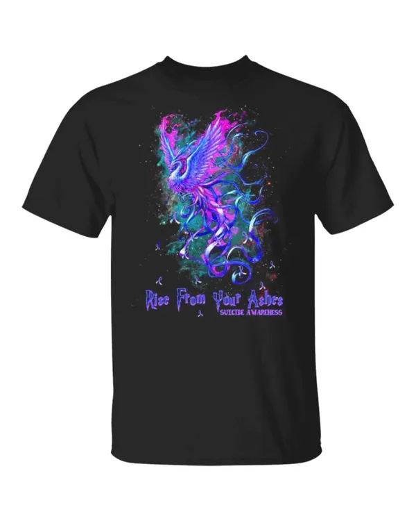 Phoenix Rise from your Ashes Suicide Awareness T-Shirt