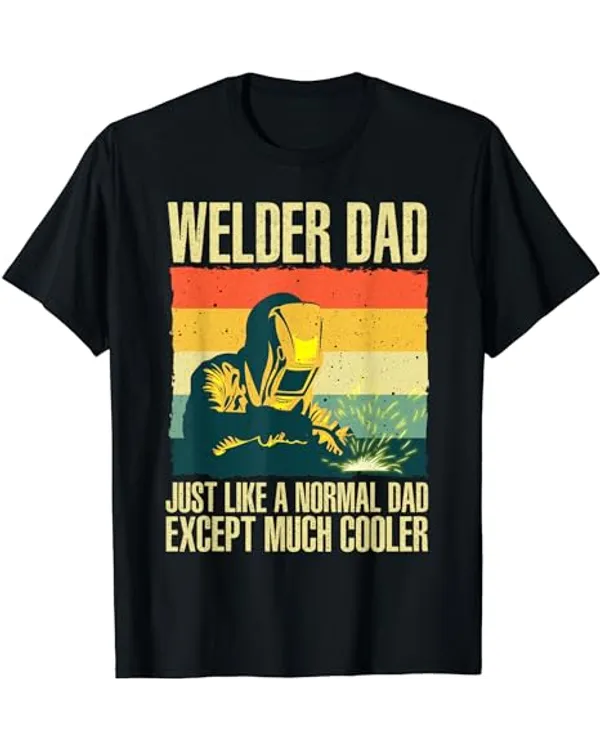 Cool Welding For Men Dad Ironworker Welder Pipefitter Worker T-Shirt 3