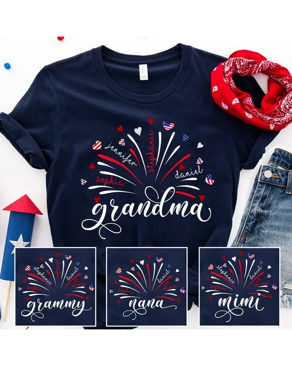 4th of July Grandma T Shirt,