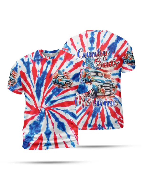 3D Tshirt Car Country Roads Take Me Home