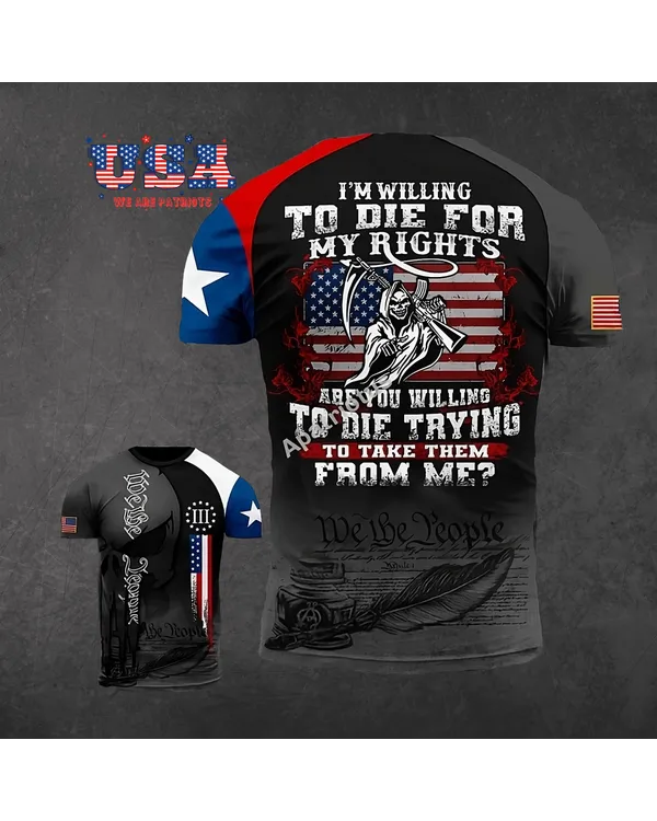 AMERICAN PATRIOTS 3D T-SHIRT - PT28