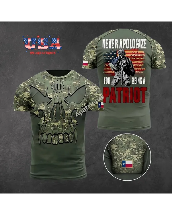 AMERICAN PATRIOTS 3D T-SHIRT - PT38