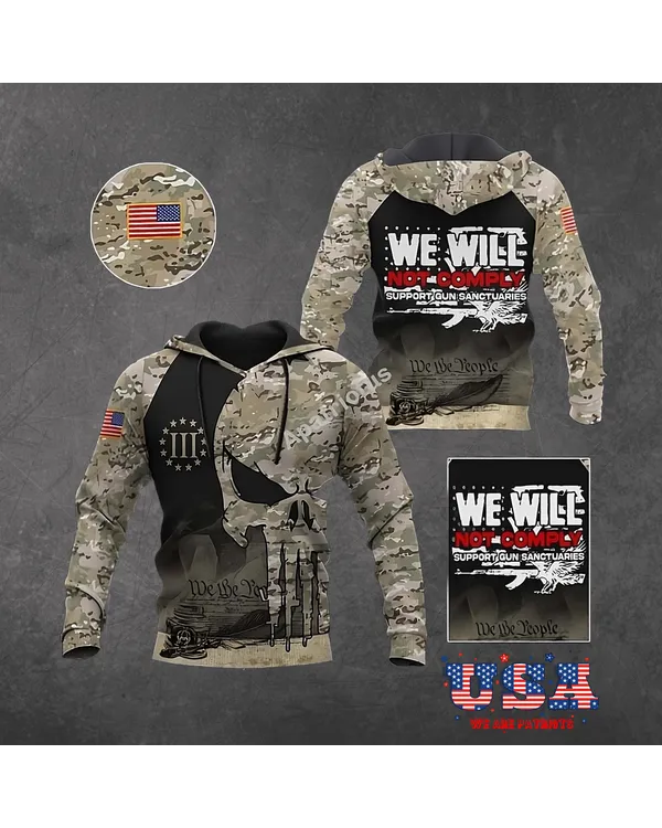 AMERICAN PATRIOTS 3D HOODIE - HD01