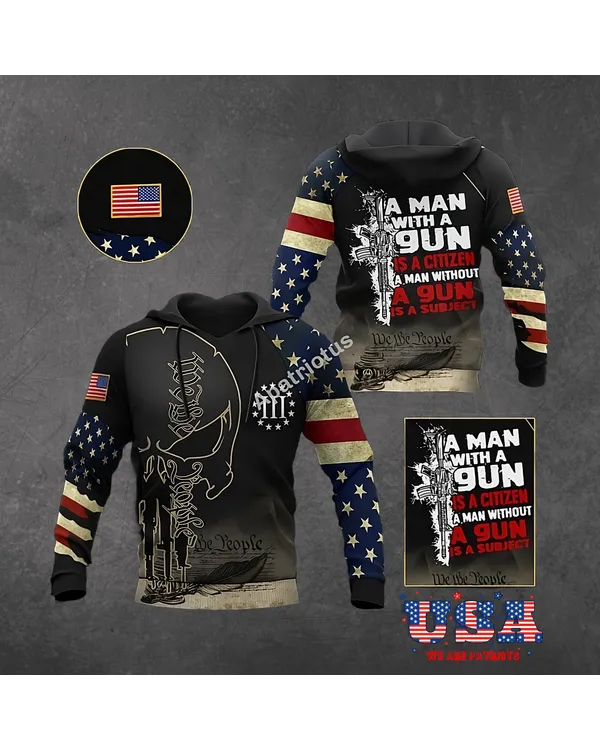 AMERICAN PATRIOTS 3D HOODIE - HD02