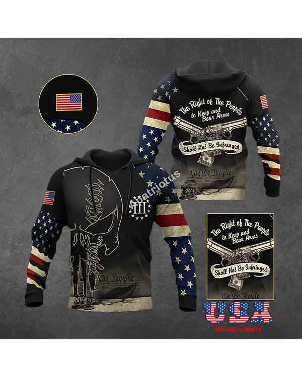 AMERICAN PATRIOTS 3D HOODIE - HD03