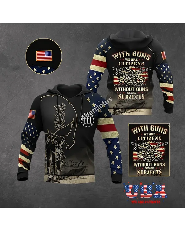 AMERICAN PATRIOTS 3D HOODIE - HD05