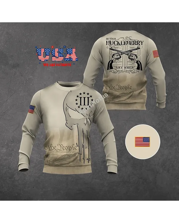 AMERICAN PATRIOTS - 3D SWEATSHIRT - SW07