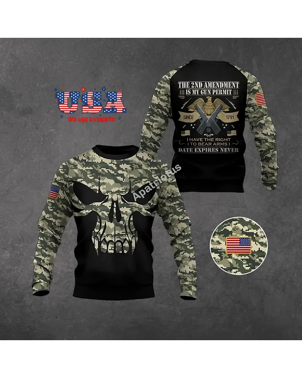 AMERICAN PATRIOTS - 3D SWEATSHIRT - SW15