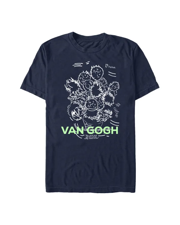 Officially Licensed apoh London - Van Gogh Sunflowers Scribble Unisex Crew neck