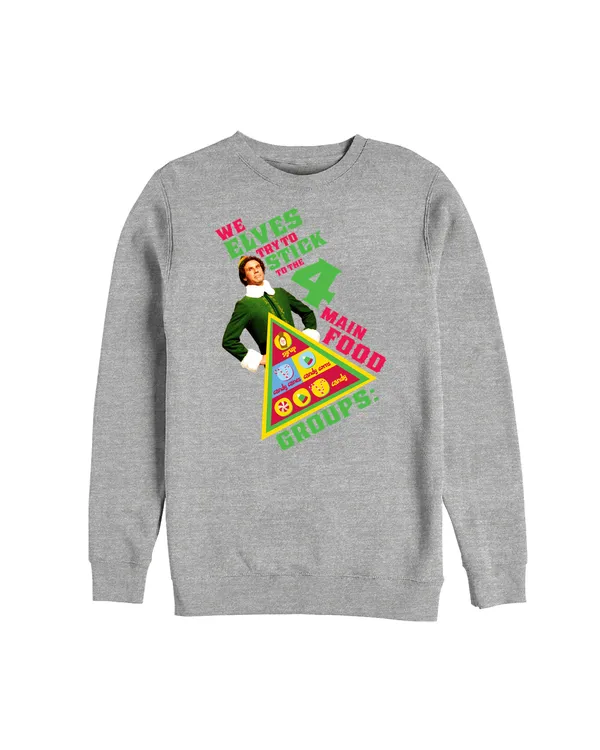 Officially Licensed Warner Bros. Elf - Elf Food Groups Unisex Sweatshirt