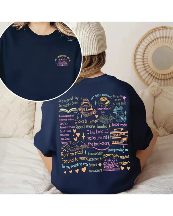 Hot girls read book shirt