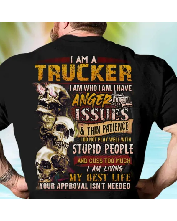 I AM A TRUCKER-T-SHIRT-#M200