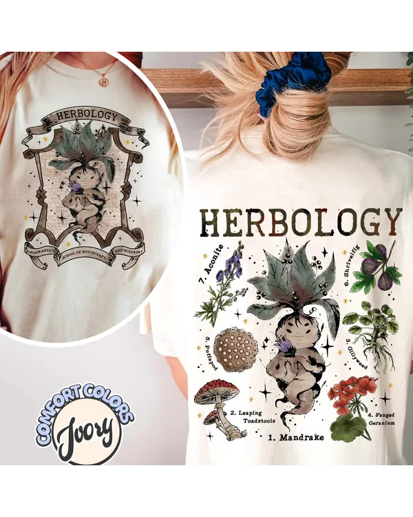Herbology Plants Shirt, Gardening Shirt, Plant Lover Gift, Botanical Shirt, Plant Lover Shirt, Plant Wizard Pottery Shirt