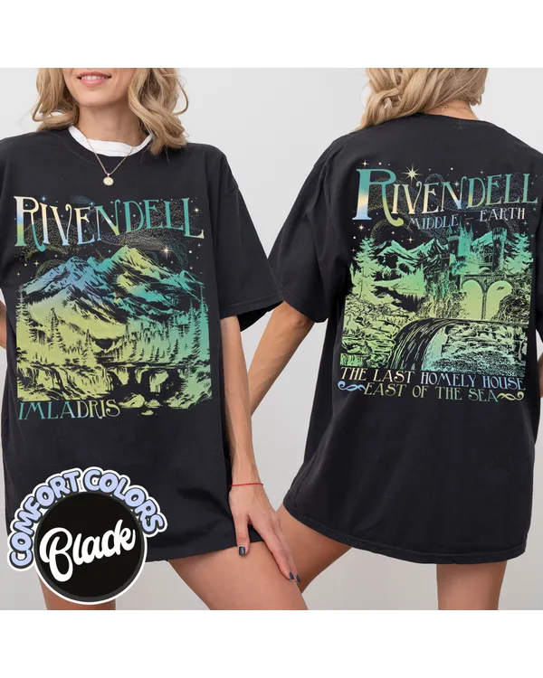 Rivendell Shirt, Lord of The Rings Shirt, Lotr Shirt, The Fellowship Shirt, Lotr Gifts, The Shire Distressed,The Hobbits Book