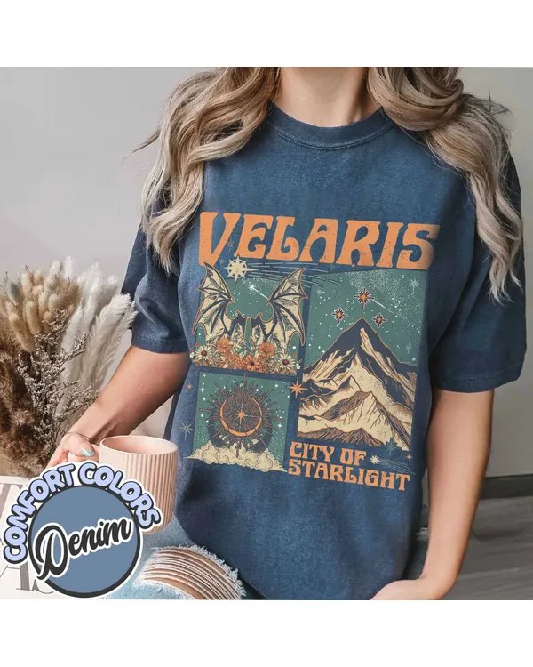 Velaris City of Starlight Acotar Shirt, the Night Court Shirt, Bookworm Shirt, Court of Thorns and Roses, Acotar Shirt
