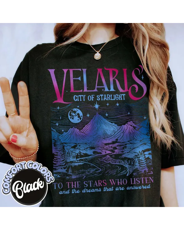 Velaris City Of Starlight Acotar Shirt,The Night Court Shirt, Bookish Gift, Court Of Thorns And Roses, City Of Starlight Shirt