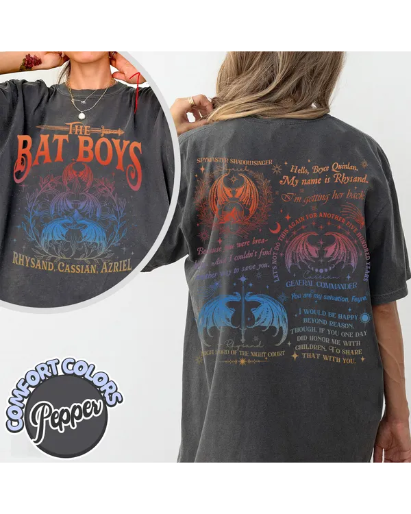 The Bat Boys Shirt, Feyre Darling Acotar Shirt, Enemies To Lovers Reading Lover Shirt, Acotar Merch Rhysand Bookworm