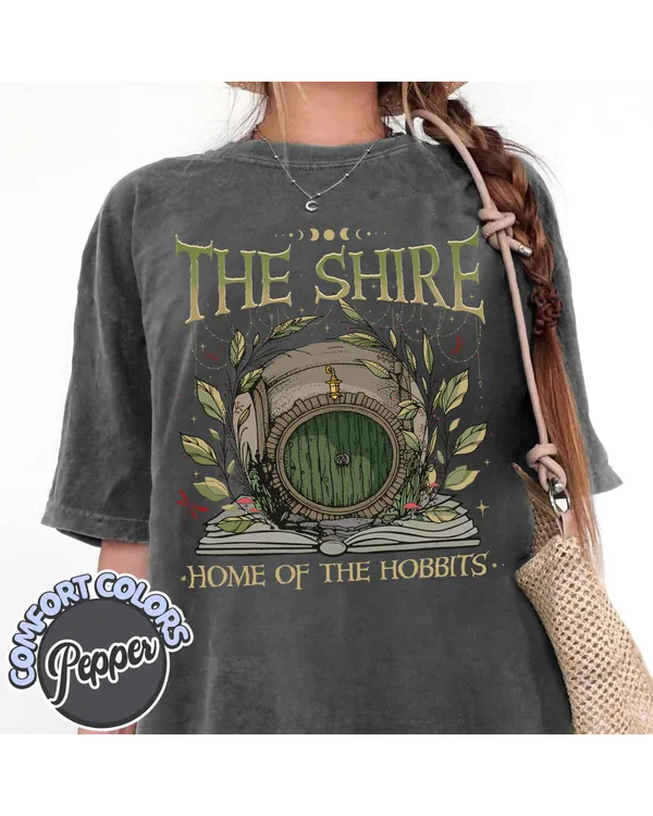 The Shire Shirt, Gift For Hobbit Lovers, Tolkien Shirt, The Fellowship Bookish Shirt Hobbit Shirt, Lord Of The Rings Shirt
