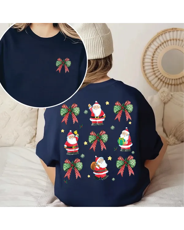 Coquette Christmas Crewneck Sweatshirt, Retro Christmas Sweatshirt, Coquette Christmas Shirt, Christmas Gift, Tis the Season Christmas Shirt