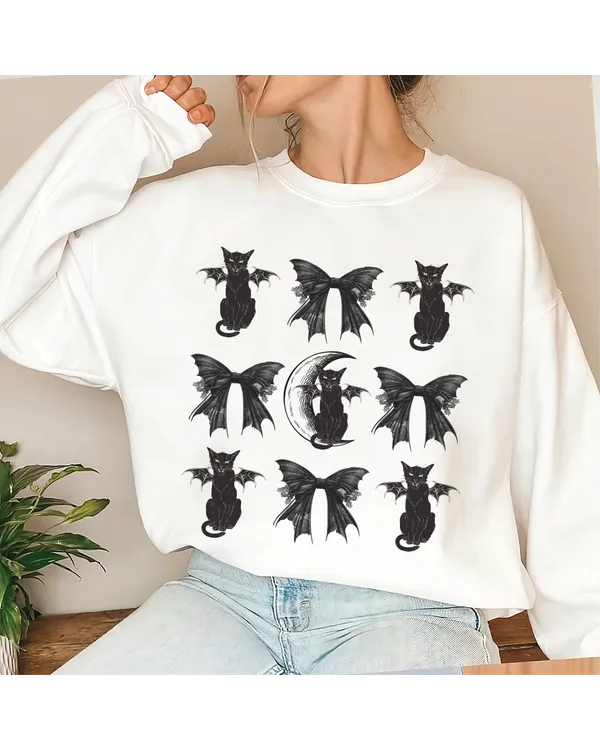 Black Cat Shirt, Shirt for Fall, Halloween Black Cat Design, Fall Shirt, Halloween Shirt