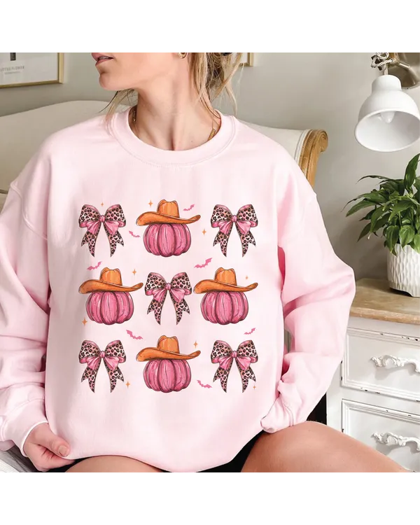 Coquette Pumpkin Season Sweatshirt, Vintage Halloween Shirt, Coquette Pumpkin Shirt, Coquette Halloween Shirt, Retro Halloween Shirt Gift