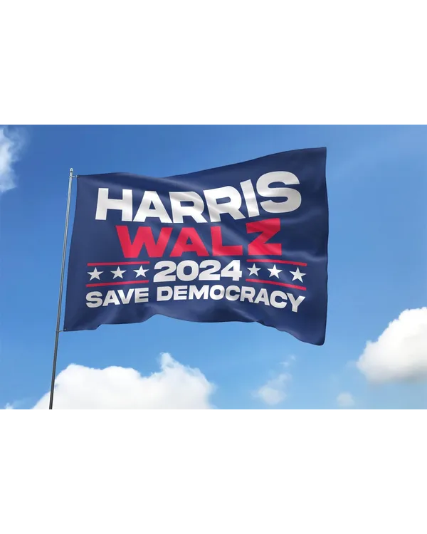 Harris Walz 2024 Flag Made in USA FG32