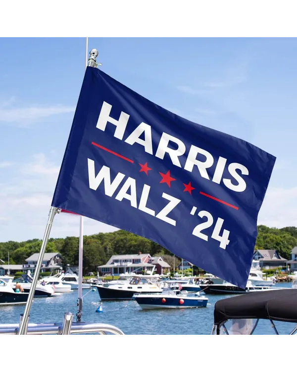 Harris Walz 2024 Flag Made in USA FG41