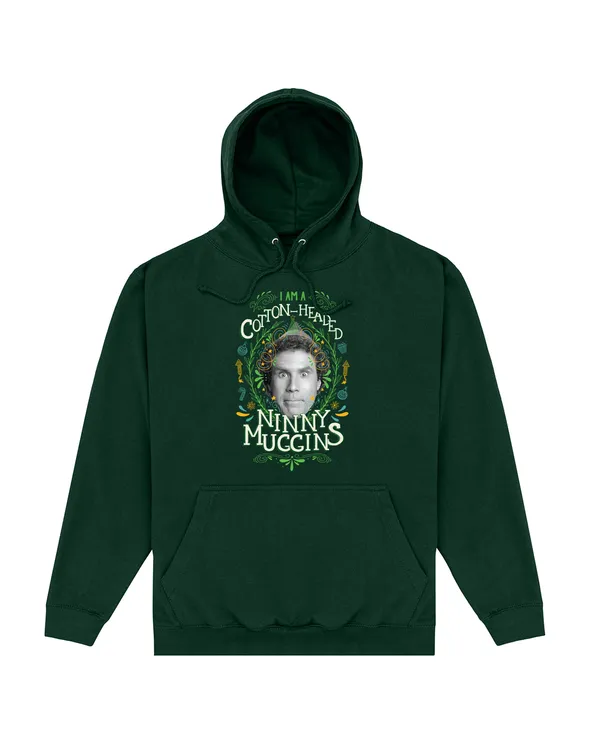 Officially Licensed Warner Bros. Elf - Elf 'Cotton-Headed Ninny Muggins' Unisex Hoodie