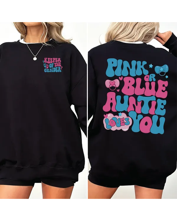 Keeper Of The Gender Sweatshirt, Funny Auntie Shirt, In My Auntie Era Sweatshirt, Aunt Birthday Gift, New Aunt Sweatshirt, Cool Aunts Club