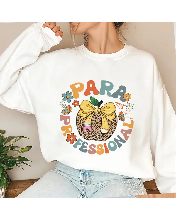 Para Professional Teacher Sweatshirt, Paraprofessional Sweatshirt, Cool Para Club, Teacher Sweatshirt, Teacher Aide, Teacher Appreciation