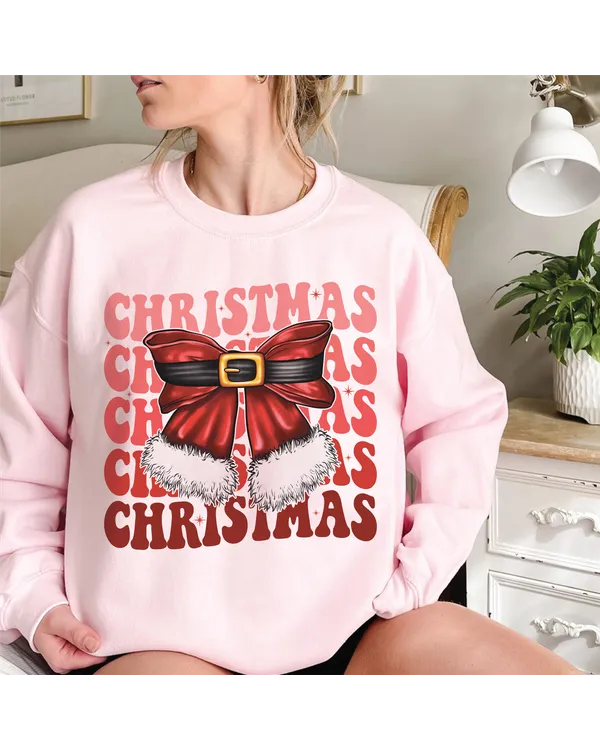 Coquette Christmas Sweatshirt, Retro Christmas Sweatshirt, Coquette Christmas Shirt, Christmas Gift, Tis the Season Christmas Shirt