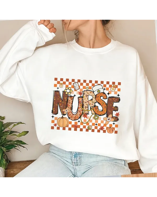 Fall Nurse Shirt, Thanksgiving Nurse Sweatshirt, Thankful Nurse Sweatshirt, Nurse Gift, Pumpkin Shirt, NICU Nurse Shirt, Nurse Appreciation