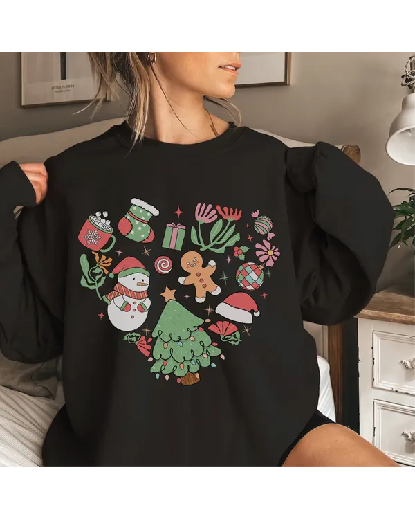 Retro Christmas Sweatshirt, In My Christmas Era Sweatshirt, Xmas Holiday Sweater, Christmas Gift, Trendy Christmas Sweater, Family Christmas