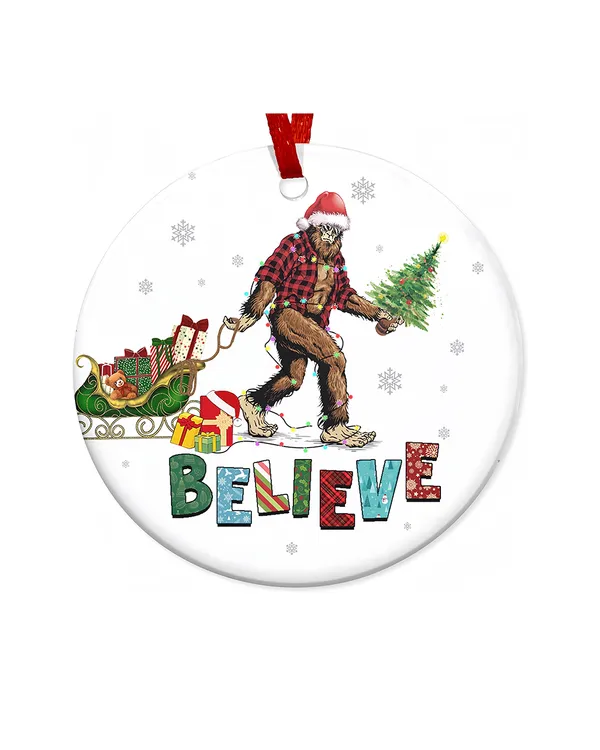 Bigfoot Christmas Ornament - Sasquatch Ornament