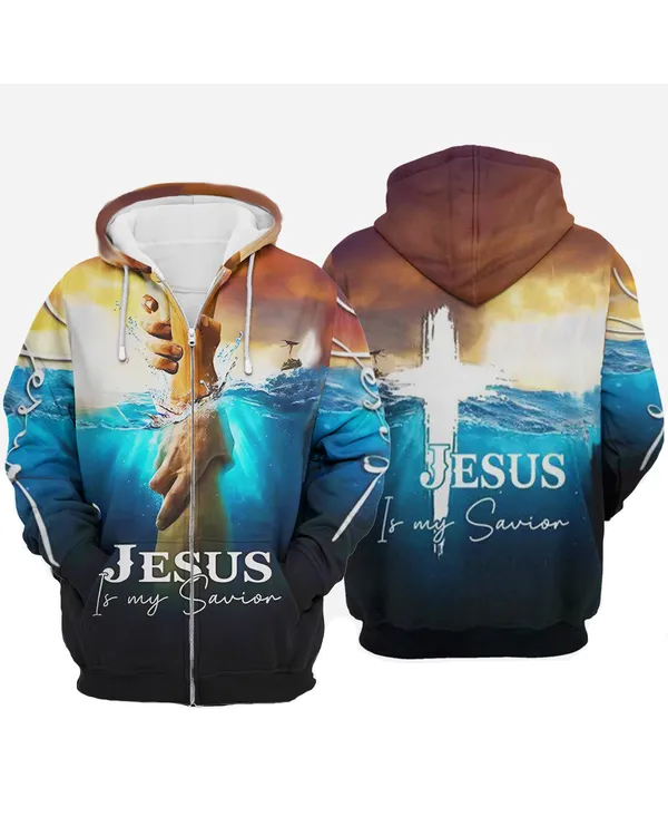 Jesus Is My Savior Hoodie Take My Hand God - GZH200905