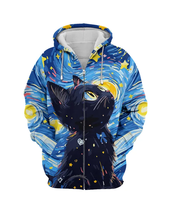 Black Cat Starry Night - CHH8101