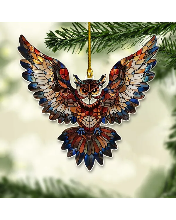 Charming Arcylic Owl  Ornament - Gift For Farm , Ornament Decor , Birthday Gift