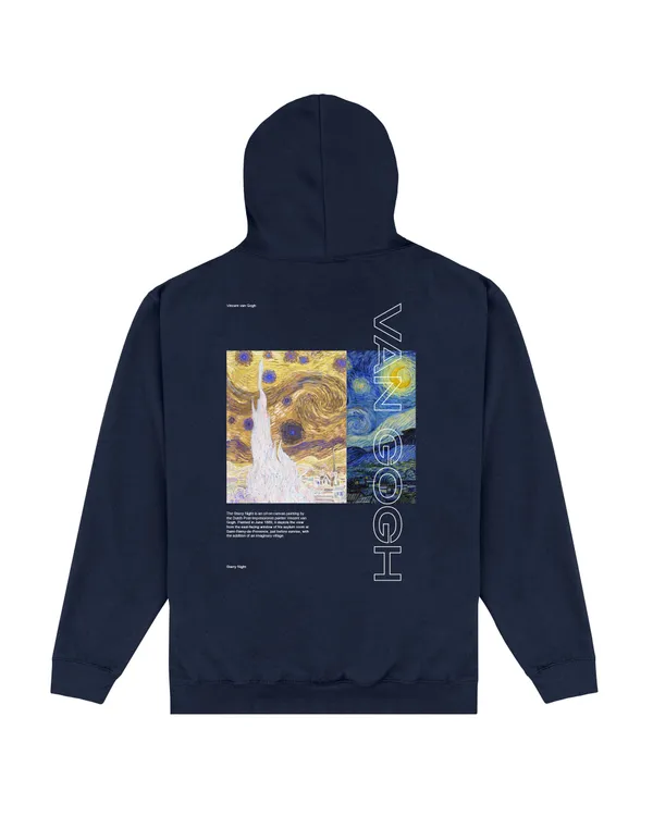 Officially Licensed apoh London - Vincent Van Gogh Unisex Starry Night Unisex Hoodie