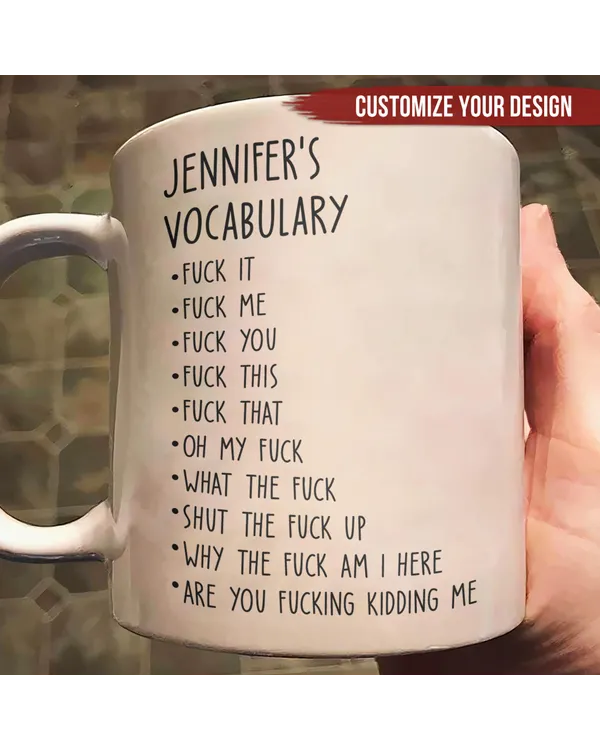 Personalized Vocabulary Mug