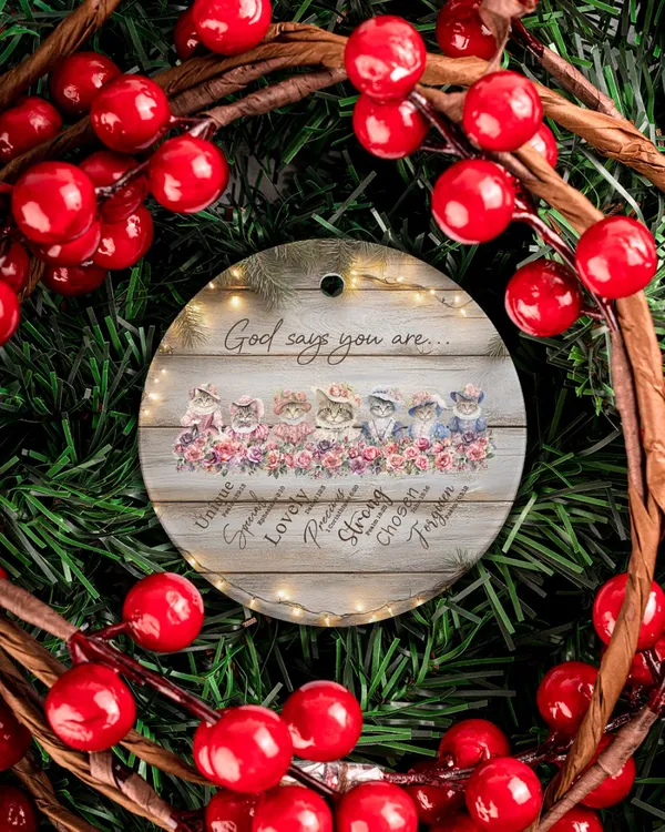 Porcelain Ornament - Circle