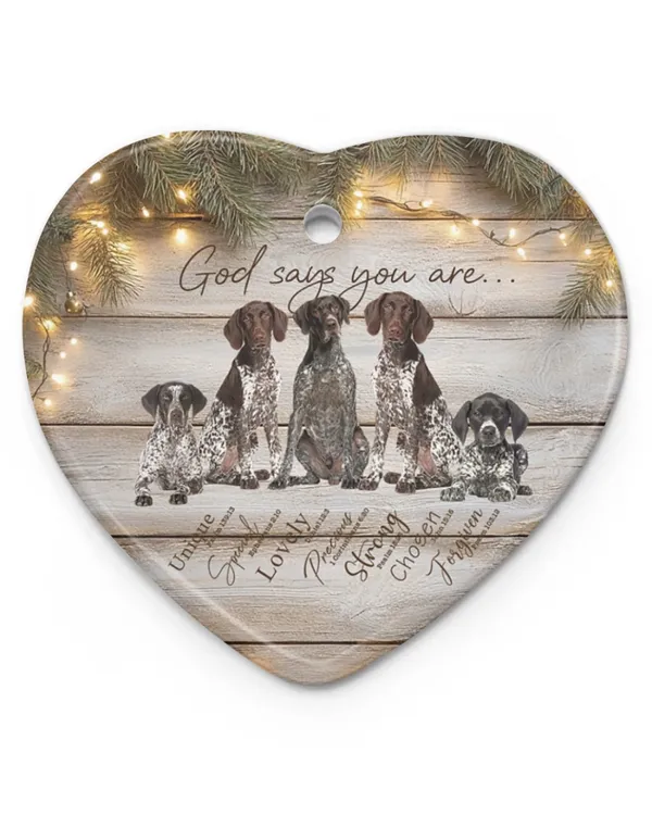 Wood Ornament - Heart